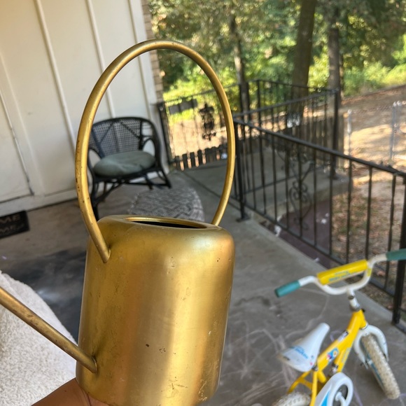 MCM mid century inspired copper tin watering can - Picture 11 of 11